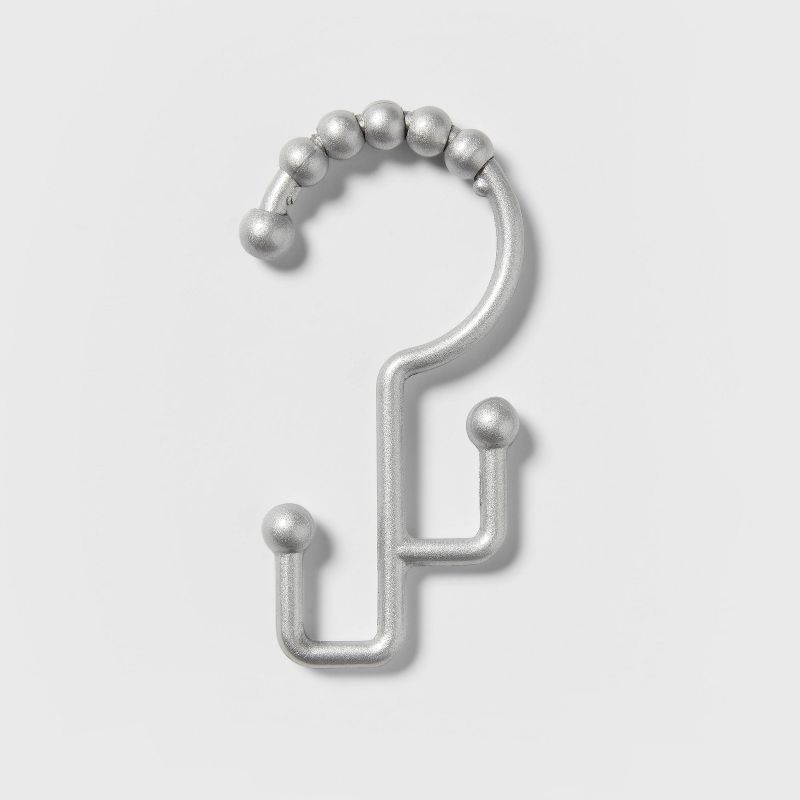 Double Glide Rustproof Aluminum Shower Curtain Hooks - Made By Design&#8482;, 1 of 8