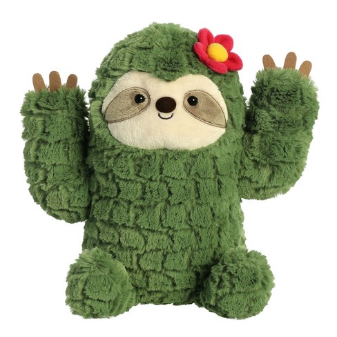 Aurora Cactus Kingdom 10 Cactus Sloth Green Stuffed Animal