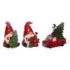 Transpac Resin Light Up Glitz Gnome Decor Set of 3 Christmas Home Decorations - 2 of 3