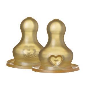 Bibs Latex Bottle Nipple - 2pk - 1 of 4