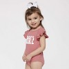 The Juniper Shop Daddy's Girl Wavy Baby Flutter Sleeve Bodysuit - 2 of 2