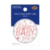 Beistle Welcome Baby Girl! Button, 2", (6/Pkg) Multicolored - 3 of 4