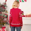 Pullover Christmas Sweaters for Women Long Sleeve Crew Neck Sweater with Snowflakes Pattern Sweater Jacquard Knit Sweater - 2 of 4