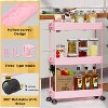 MaseiKar Slim Rolling Storage Cart, Bathroom Storage Organizer, Laundry Room Utility Cart, Mobile Shelving Unit for Kitchen Office Bathroom - 2 of 4