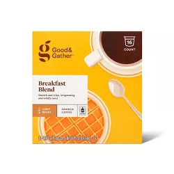 Breakfast Blend Light Roast Coffee - 16ct Single Serve Pods - Good & Gather™