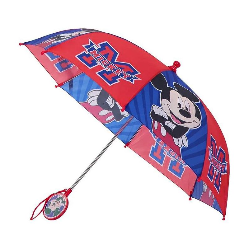 Mickey Mouse Boy's Umbrella- Age 3-6- Red/Blue, 1 of 3
