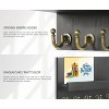 LunaLulinlk Key Holder for Wall, Dinosam Mail Organizer Wall Mount with 5 Key Hook and Mail Holder, Designer Key Rack Suitable Black - 3 of 4