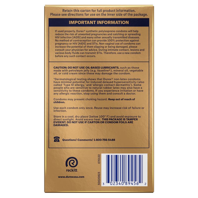 Durex RealFeel Non-Latex Lubricated Condoms - 10ct, 3 of 18