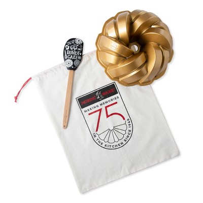 Nordic Ware 75th Anniversary Braided Bundt Set