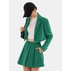 EXLURA Women's Business Casual Blazer Suit Sets and Pleated Mini Skirt 2 Piece Outfits Trendy Long Sleeve Y2K Clothes 2025 - 4 of 4