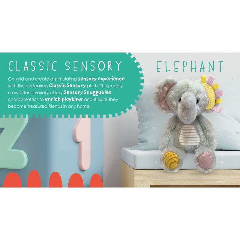 Make Believe Ideas Snuggables Plush Stuffed Animal - Elephant, 5 of 10