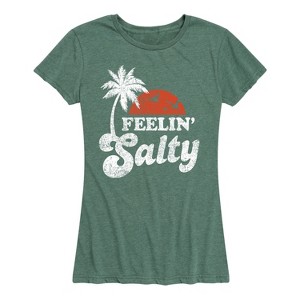 Women's - Instant Message - Feelin Salty Short Sleeve Graphic T-Shirt - 1 of 4