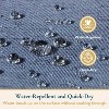 LunaLulinlk Fabric Shower Curtain with Hooks - 4 of 4
