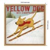 Amanti Art Yellow Dog Ski Co by Ryan Fowler Canvas Wall Art Print Framed 16-in. x 16-in. - 4 of 4