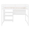 Whisen 79.5"L x 56.5"W Twin Size Wooden Loft Bed with Shelves, Desk and Writing Board, Versatility galore - 3 of 4