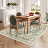Lahome  Large Floral Border Contrast Short Pile Velvet Rectangular Indoor Area Rug - 3 of 4