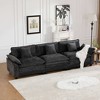 KTMBDW Chenille Armchair, 46.4" Wide Accent Chairs for Living Room & Bedroom Modern Lounge Chair, Upholstered Mid-Century Single Sofa Chair - 3 of 4