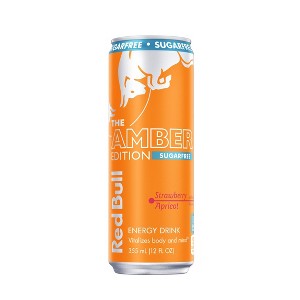 Red Bull Sugar free Amber Edition Energy Drink - 12 fl oz Can - 1 of 4