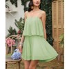 EXLURA Womens 2025 Summer Romper Dress Spaghetti Strap Pleated Fashion Short Jumpsuit Outfits - 2 of 4