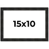 PosterPalooza | 15x10 Thin Barnwood Picture Frame, UV Acrylic, 2 Finishes - Grey and Black - 2 of 4