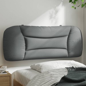 vidaXL Headboard Cushion Light Gray 39.4" Fabric - 1 of 4