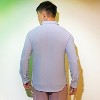 Campus Sutra Men Men's Icy Blue Embossed Micro Check Shirt - 4 of 4
