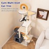 Tangkula 63" Tall Cat Tree Cute 8-Layer Cat Tower w/ 2 Perches Condo Sisal Scratching Posts - 4 of 4
