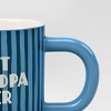 16oz Stoneware Best Grandpa Ever Mug Blue - Room Essentials™ - 3 of 3
