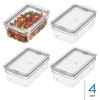iDesign Medium Food Storage Bin with Airtight Lid - Set of 4 - Clear - 2 of 4