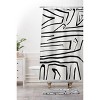 Viviana Gonzalez Modern Improvisation Shower Curtain Black/White - Deny Designs: Polyester Microfiber, Buttonhole Top, Machine Washable - 3 of 4