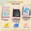 Kids 3-in-1 Art Easel with Paper Roll, Pink - 4 of 4