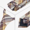 INSPIRE CHIC Plaid Woven Self-tied Striped Skinny Necktie 2.8" for College Graduation Campus 1 Pc - 3 of 4