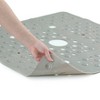 XL Non-Slip Square Shower Mat with Center Drain Hole - Slipx Solutions - 3 of 4
