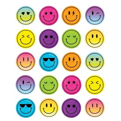 Teacher Created Resources Brights 4Ever Smiley Faces Stickers, Pack of 120 (Pack of 10)