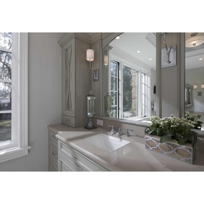 Elegant Bonita Polished Chrome Wall Sconce with Summer Linen Shade