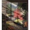 Floral Throw Dogwood Pattern – 50x60 Inch Cotton by Manual Woodworkers and Weavers - 3 of 3