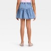Girls' Denim Ruffle Flare Skirt - Cat & Jack™ - 2 of 3