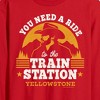 Men's - Yellowstone - You Need A Ride To The Train Station Long Sleeve Graphic T-Shirt - 2 of 4