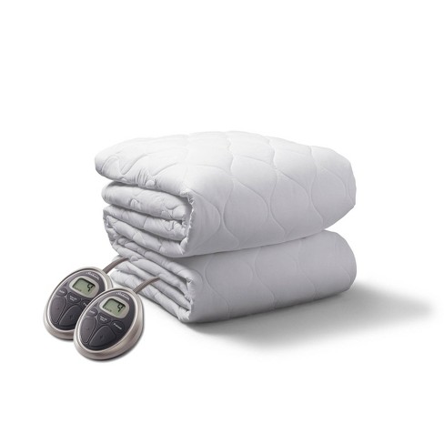 Sunbeam water resistant heated mattress online pad