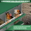 10-Hole Galvanized Chicken Nesting Box - Heavy Duty Egg Laying Box for Hens & Ducks | Rollout Egg Collection | Ventilated Design with Easy Access | - 2 of 4
