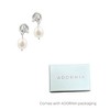 Adornia Silver Plated Freshwater Pearl Knot Earrings - 4 of 4