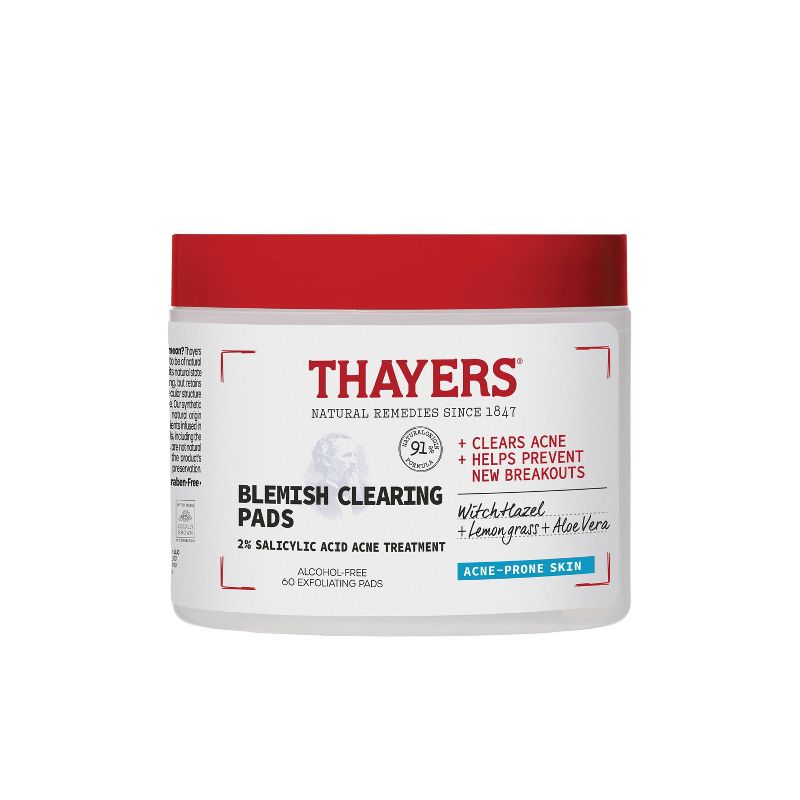 Thayers Natural Remedies Witch Hazel Blemish Pads - 60ct, 1 of 11