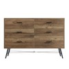 CAVINAS 4/5/6 Drawers Dresser for Bedroom,Modern Dresser with Black Handles and Legs for Kids Room,Living Room and Hallway,Brown - 4 of 4