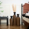 FURNIinspire Decorative Vases 3 Piece Classic Neat Floor Vase Living Room Flower Vase Home Decor for Dining Room, Entryway, Black, 6.69"*6.69"*27.56" - 4 of 4