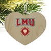 Loyola Marymount University Lions Heart Love Wood Christmas Tree Holiday Ornament - 2 of 3