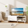 Tangkula TV Stand for TVs up to 50'' Modern TV Cabinet Media Entertainment Center w/ Bookshelf & 3-Position Adjustable Shelf - 2 of 4