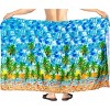 HAPPY BAY Men's Beachwear Wraps Swim Bath Trunk Swimsuit Regular Surfing Swimwear Summer Sarong Long Pareo Wrap One Size Blue, flamingo - 4 of 4