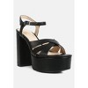 De Vil Crisscross Straps Slim Block Heel Sandals - 2 of 4