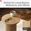 Stead Round Fluted Drink Table Table - Modern Home, and Living Room Furniture (Natural Oak Finish) - 4 of 4