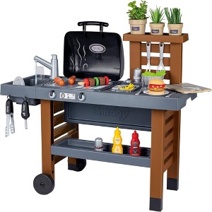 Smoby: Garden Kitchen - Toy Grill w/ 43 Food & Cooking Accessories,Kids 3+ - 1 of 4